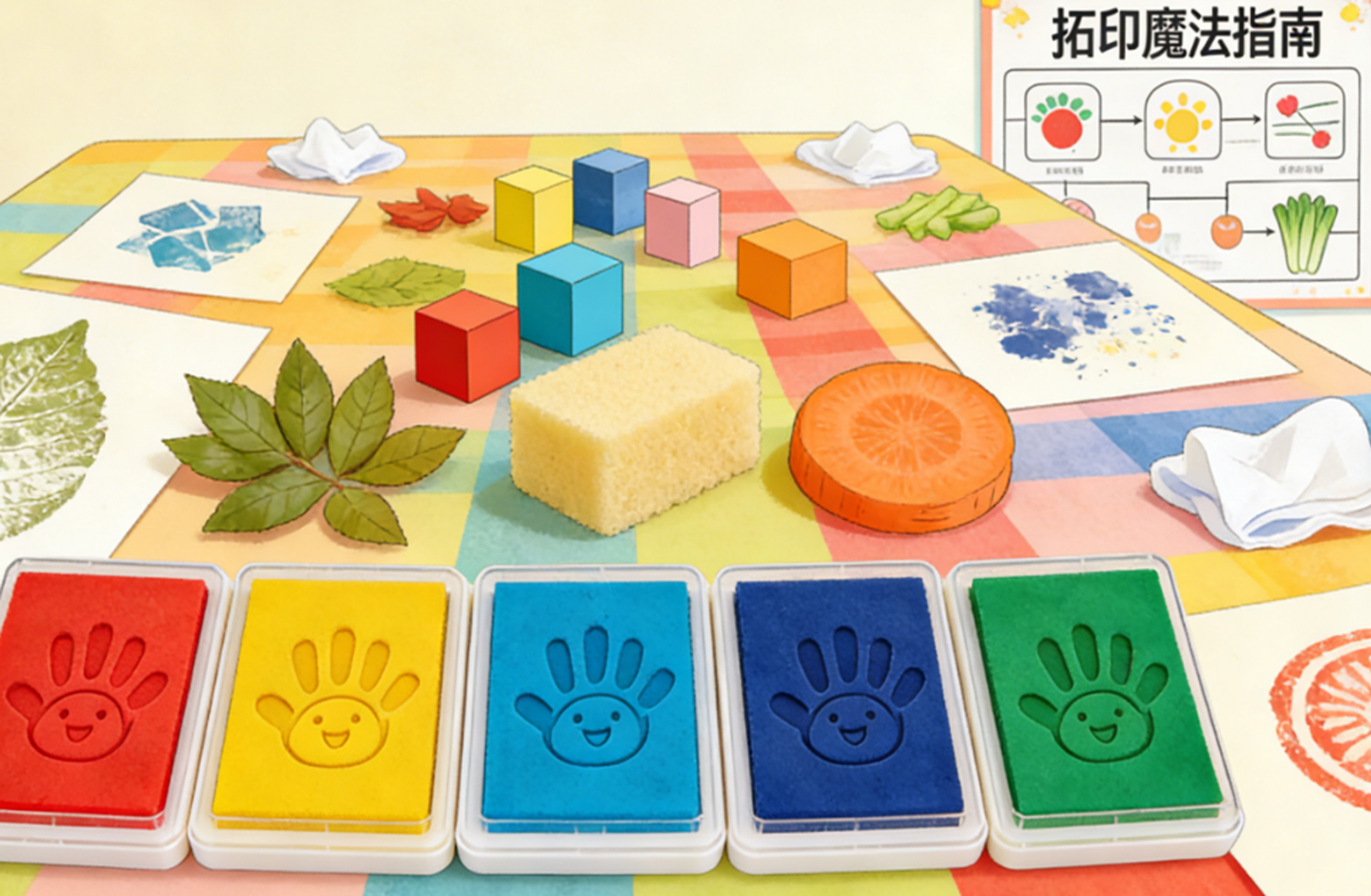 【技法篇】《小手变魔术——拓印与痕迹的游戏》