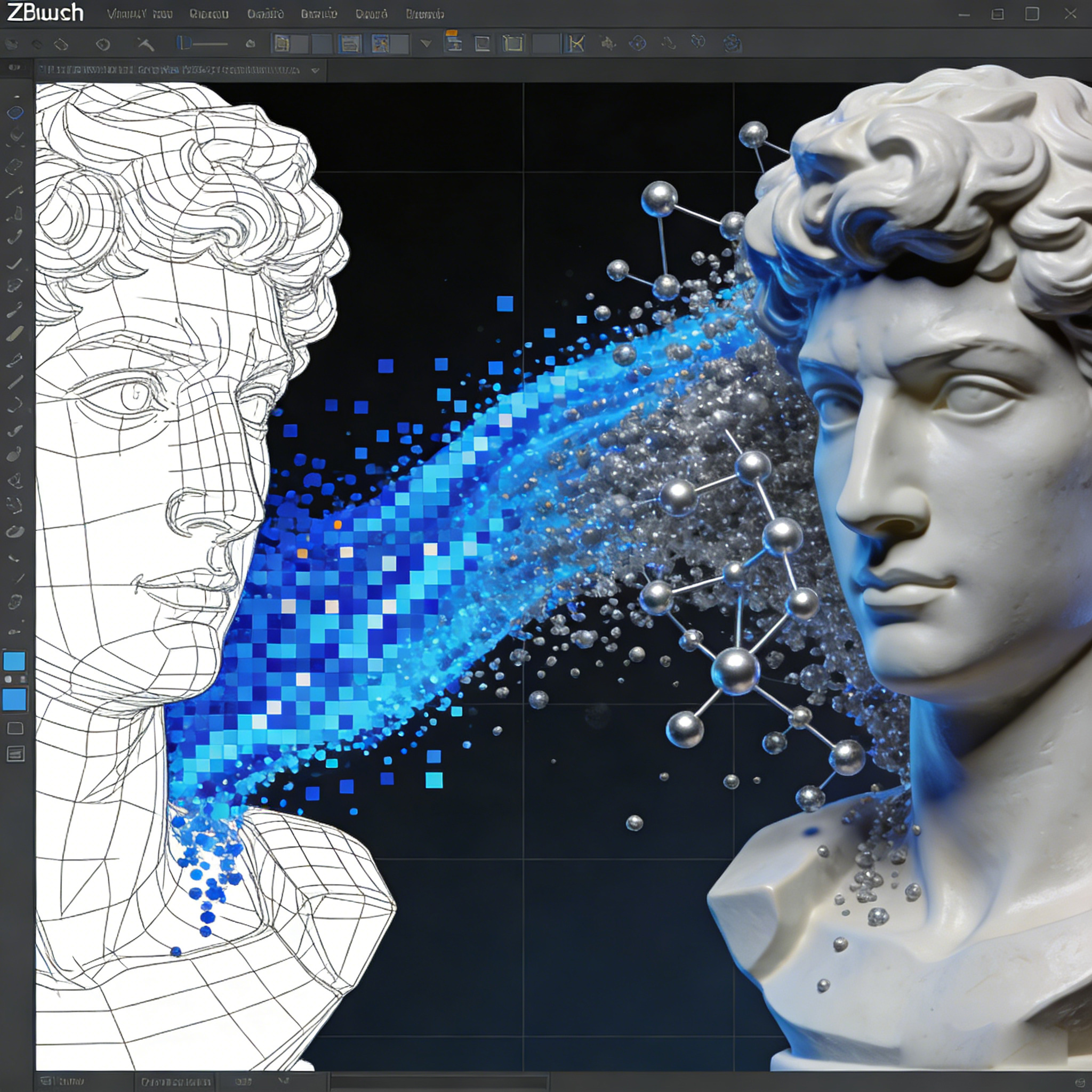 《数字雕塑革命：当ZBrush遇见3D打印——从像素到原子的艺术循环》