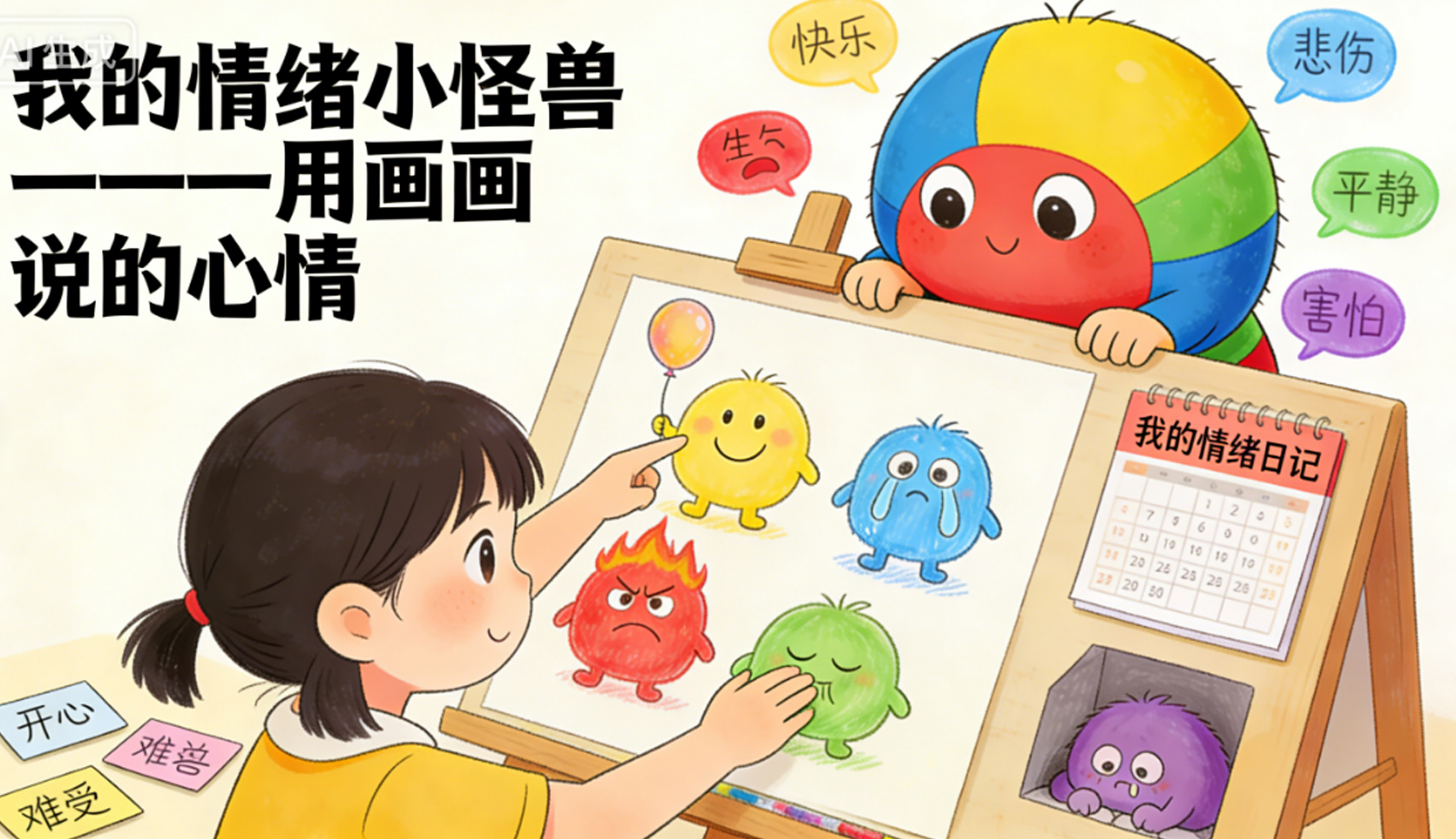 【表达篇】《我的情绪小怪兽——用画画说心情》