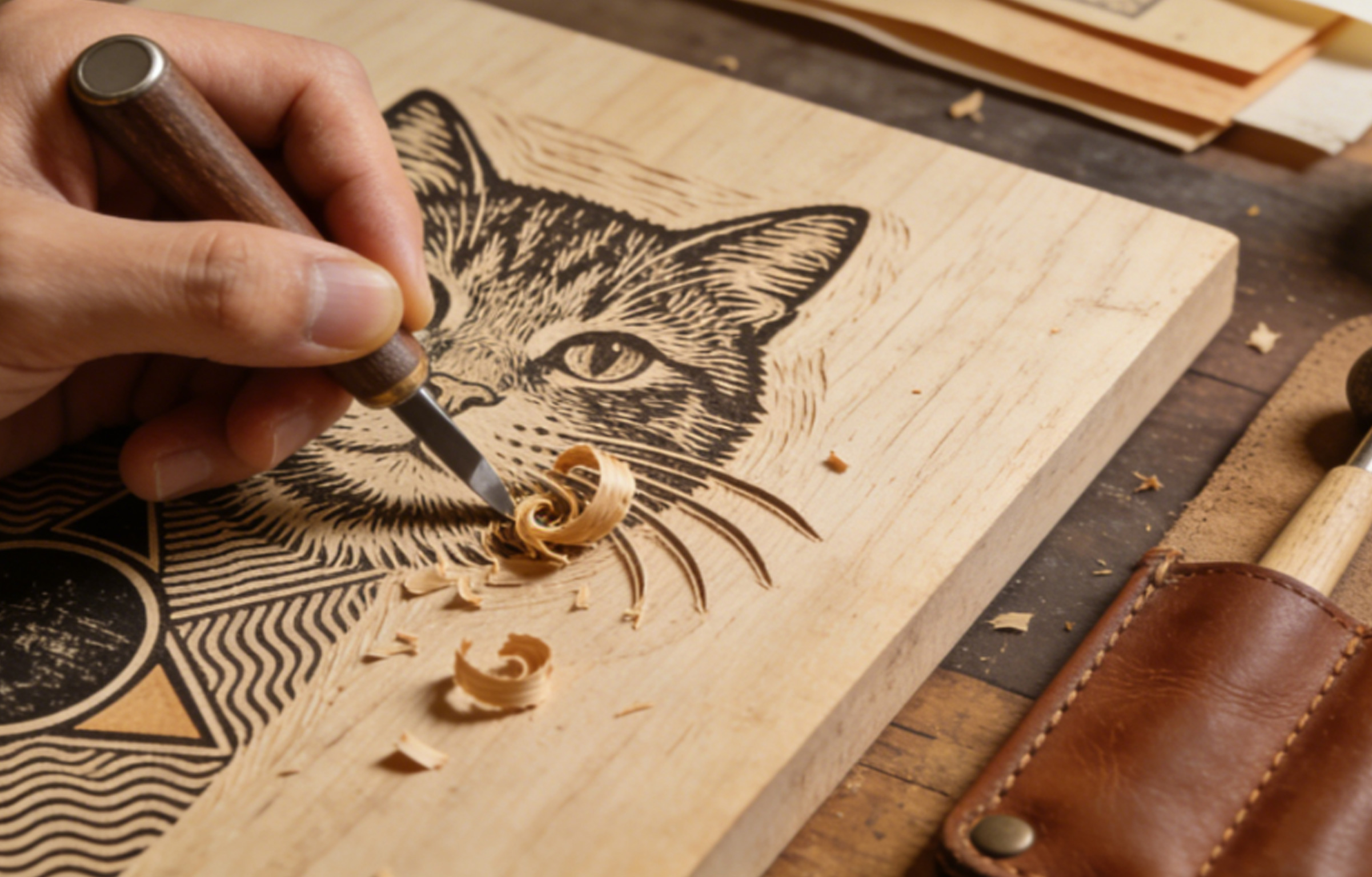 《刀之痕——趣味版画的复刻惊喜》